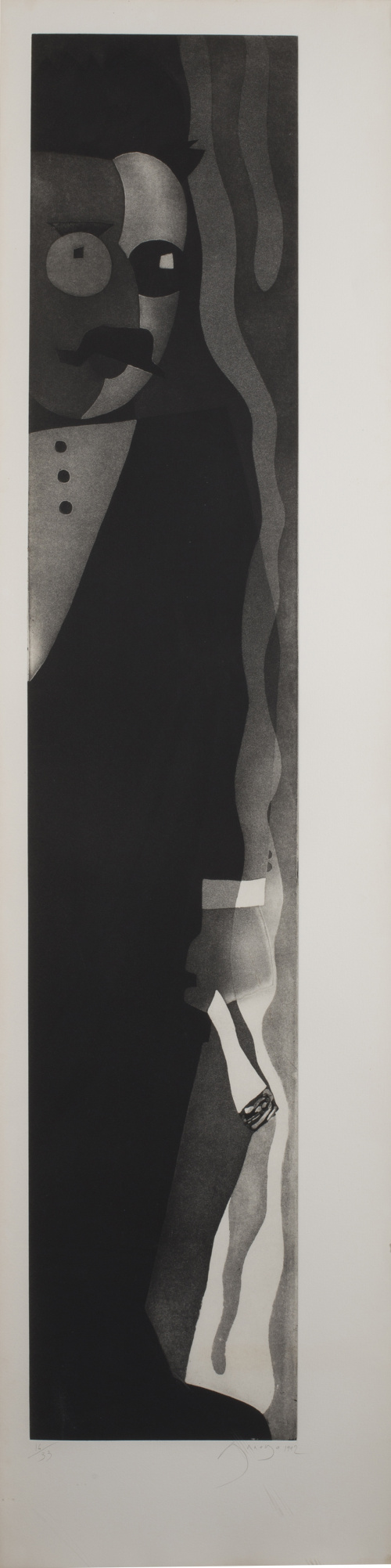 EDUARDO ARROYO (Madrid, 1937) Retrato de Walter Benjamin o