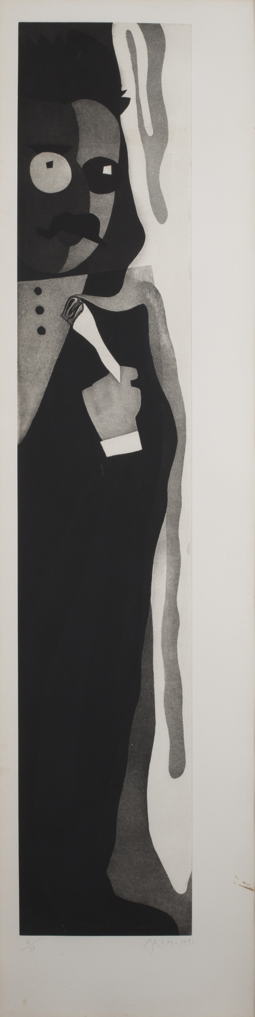 EDUARDO ARROYO (Madrid, 1937) Retrato de Walter Benjamin o