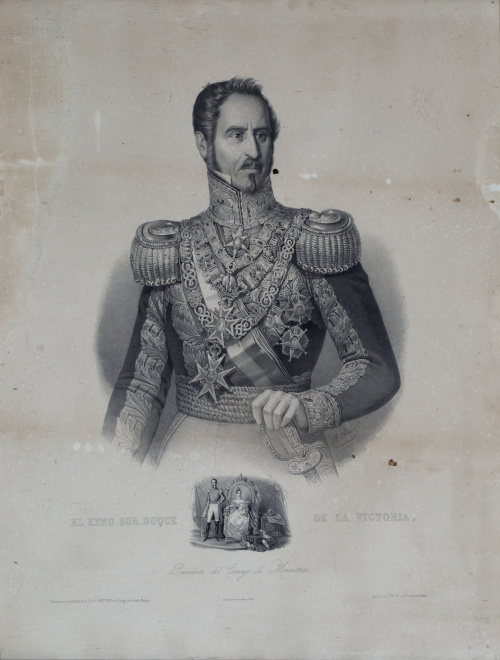 ADOLPHE PINÇON (1847-1884)Retrato del Excelentísimo Duque 