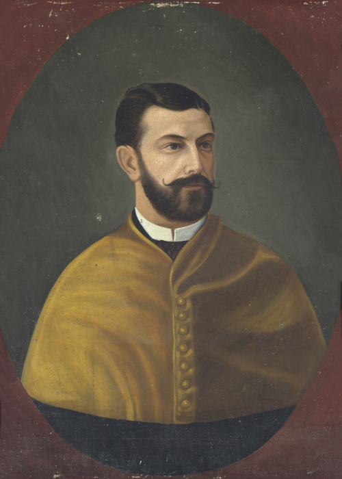 A. ORTIZ (Escuela española, siglo XIX) Retrato de un licen