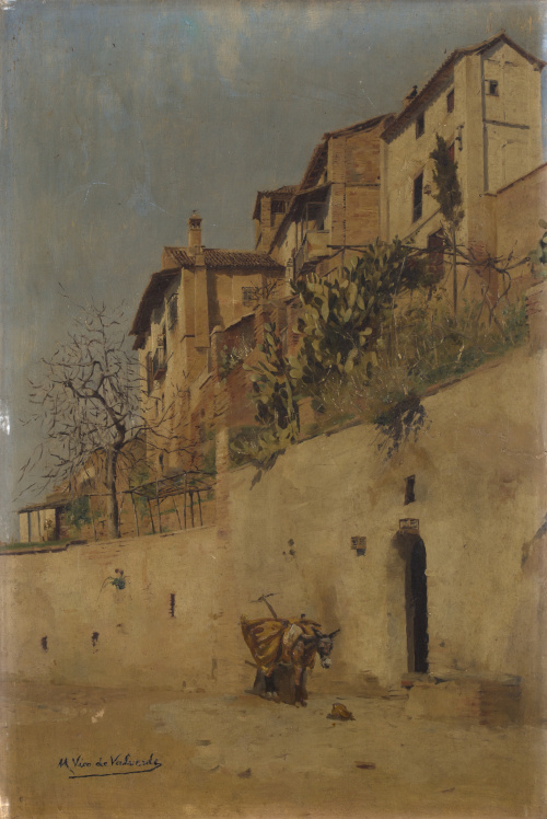 ESCUELA ESPAÑOLA, SIGLO XIXCalle de pueblo