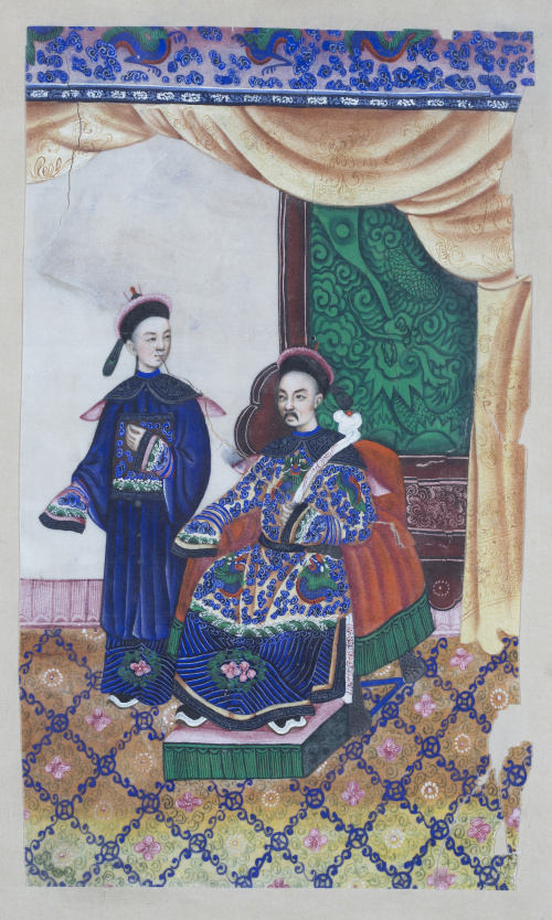 ESCUELA CHINA, SIGLO XIXEscenas de emperadores