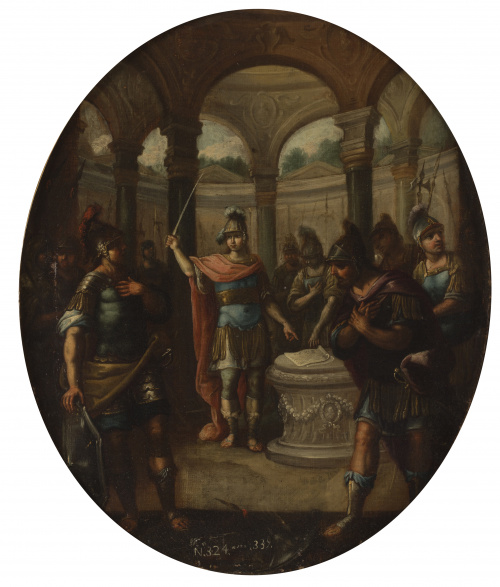 GIOVANNI TUCCARI (1667-1743)Tondos de la vida de Alejandro
