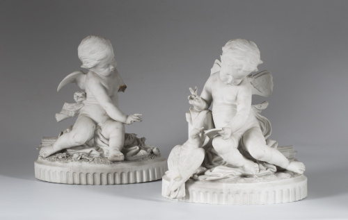 “Alegorías del Amor”Pareja de biscuits a la manera de Lemi