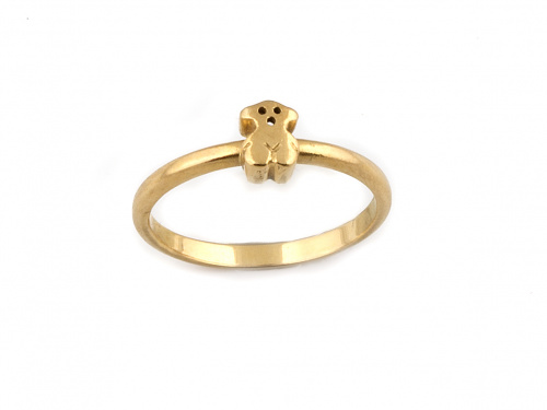 Lote de dos sortijas en oro de 18K.