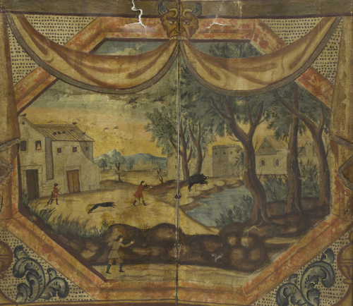 ESCUELA DEL VIRREINATO DE NUEVA GRANADA, h. 1800Biombo de 