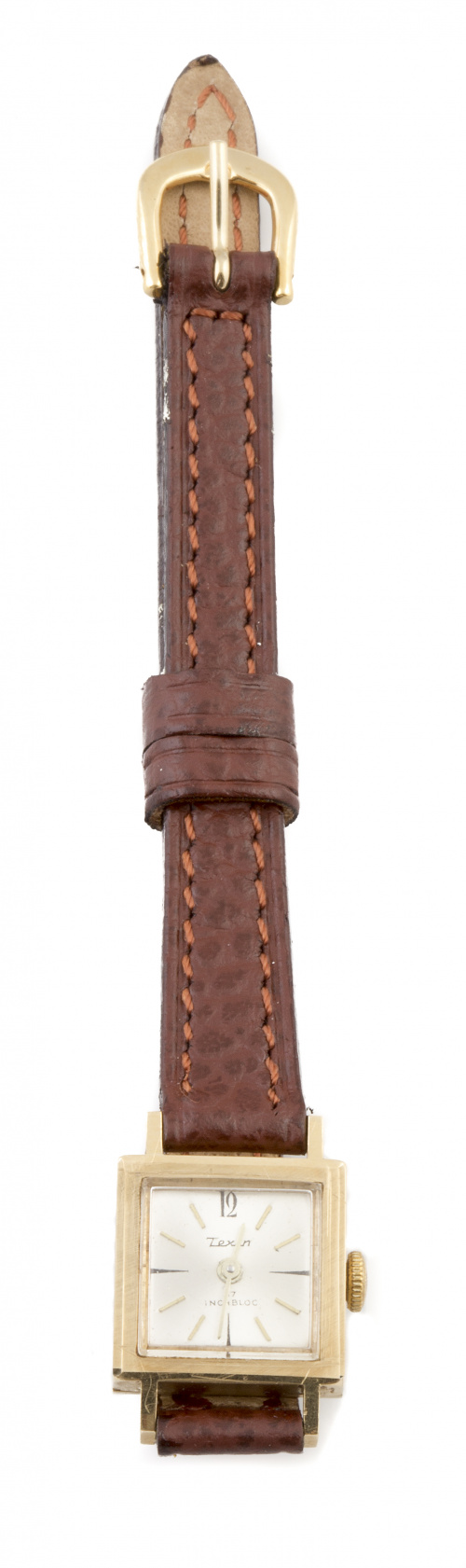 Reloj TEXIN  INCABLOC en oro de 18K c. 1960