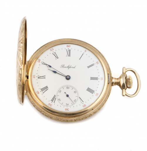 Reloj saboneta fabricado por  ROCKFORD WATCH CO. en oro de 