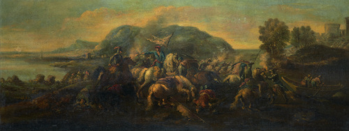 A LA MANERA DE JACQUES COURTOIS LE BOURGUIGNON, SIGLO XIXE