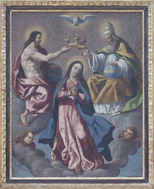 ESCUELA ESPAÑOLA, H. 1800La coronación de la Virgen