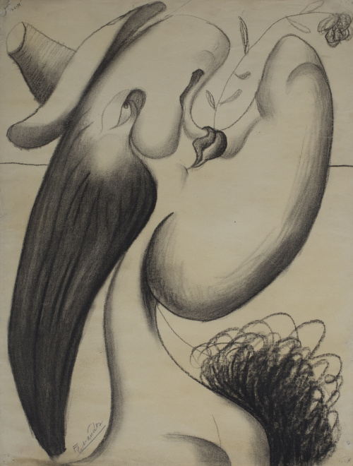 LUIS FERNÁNDEZ (Oviedo, 1900 - París, 1973)Figura con somb