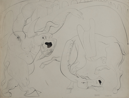 LUIS FERNÁNDEZ (Oviedo, 1900 - París, 1973)Course de Taure