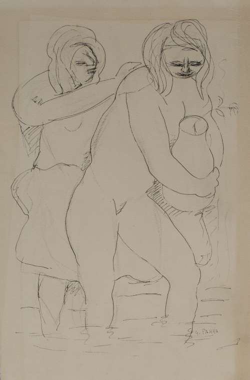 GINÉS PARRA (Zurgena, Almería, 1895 - París, 1960)Dos muje