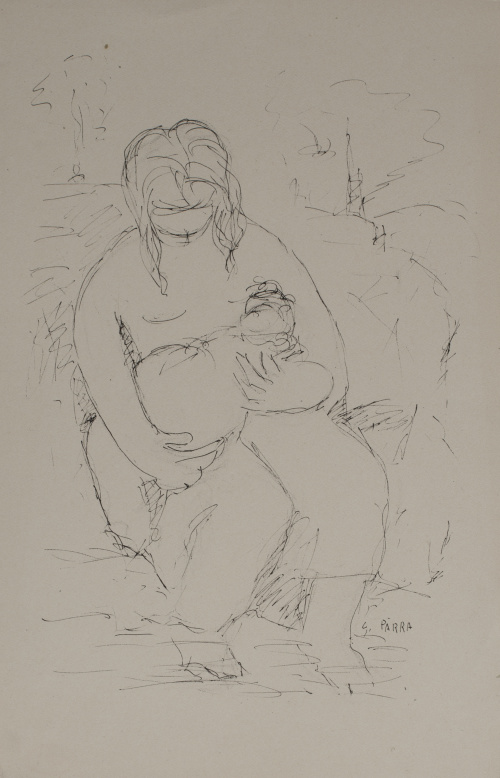 GINÉS PARRA (Almería, 1895 - París, 1960)Maternidad
