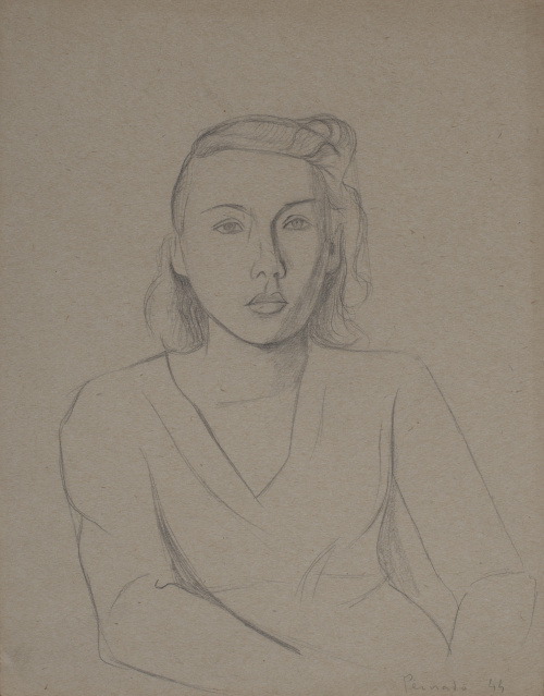 JOAQUÍN PEINADO (Málaga, 1898 - París, 1975)Retrato femeni