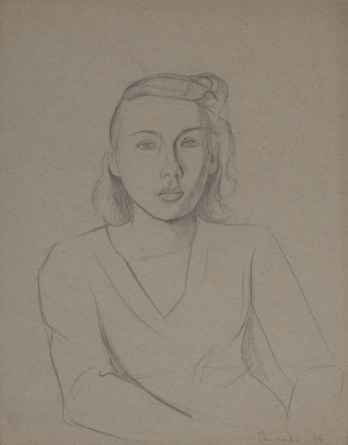 JOAQUÍN PEINADO (Málaga, 1898 - París, 1975)Retrato femeni