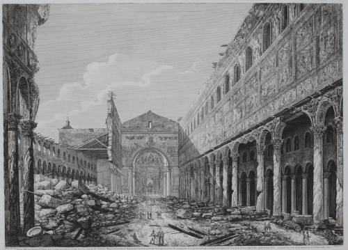 LUIGI ROSSINI (1790-1857)Rovina della gran Basilica di S. 