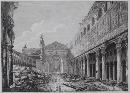 LUIGI ROSSINI (1790-1857)Rovina della gran Basilica di S. 