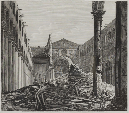 LUIGI ROSSINI (Rávena, 1790 - Roma, 1857)Terza veduta dell