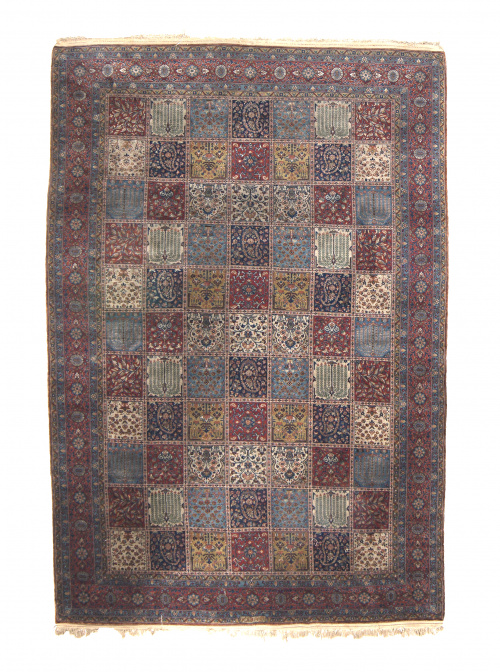 Alfombra Tabriz en lana con decoración de “tile pattern”, P