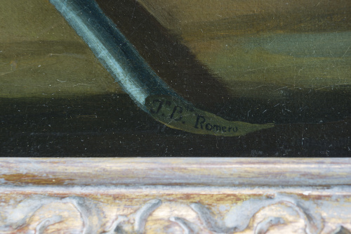 JUAN BAUTISTA ROMERO (Valencia, 1754-1804)Florero en un pa