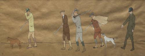 ESCUELA FRANCESA, H. 1920De montería