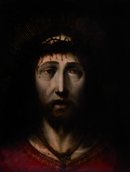 ESCUELA HISPANO - FLAMENCA, H.1600Cristo con la corona de 