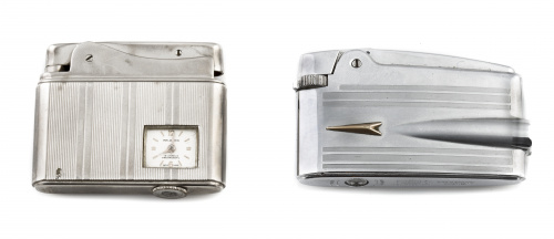 Lote de dos encendedores años 60 en acero