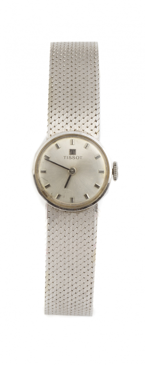 Reloj TISSOT años 60 en oro blanco de 18K