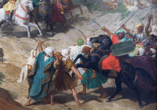 CARLOS LUIS DE RIBERA (Roma, 1815 - Madrid, 1891)Batalla d