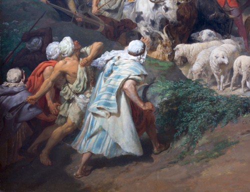 CARLOS LUIS DE RIBERA (Roma, 1815 - Madrid, 1891)Batalla d