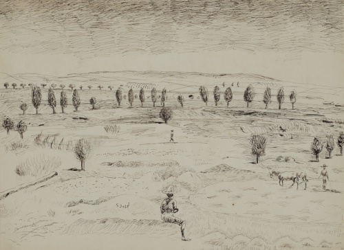FRANCISCO SAN JOSÉ (Madrid, 1919 - 1981)Paisaje de campo