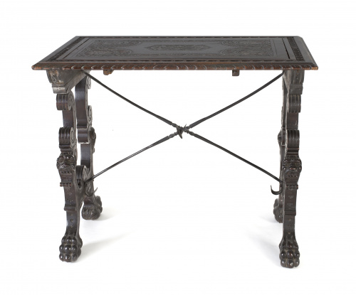 Bufete alfonsino siguiendo modelos del S. XVII, en madera t