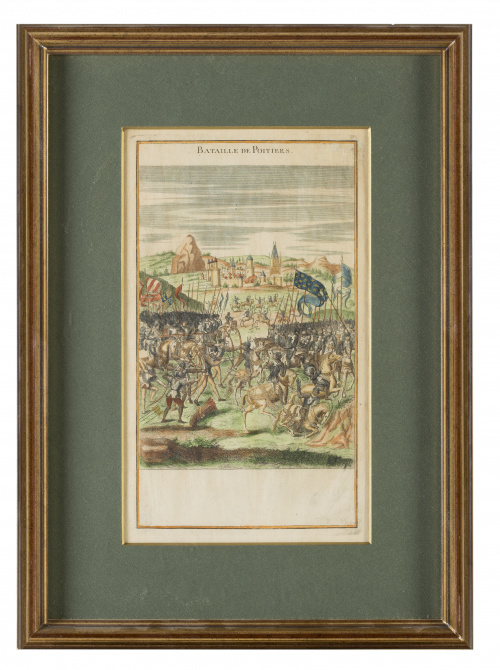 ESCUELA FRANCESA, SIGLO XIX“Bataille de Poitiers”, “Baital