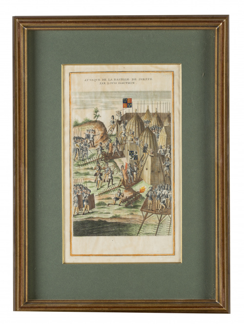 ESCUELA FRANCESA, SIGLO XIX“Bataille de Poitiers”, “Baital