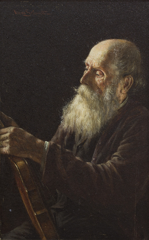 ÓSCAR SCHMIDT(1892-1957)Hombre con violín 