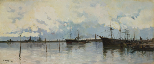 MARIANO BARBASÁN LAGUERUELA (Zaragoza, 1864-1924)Venecia de
