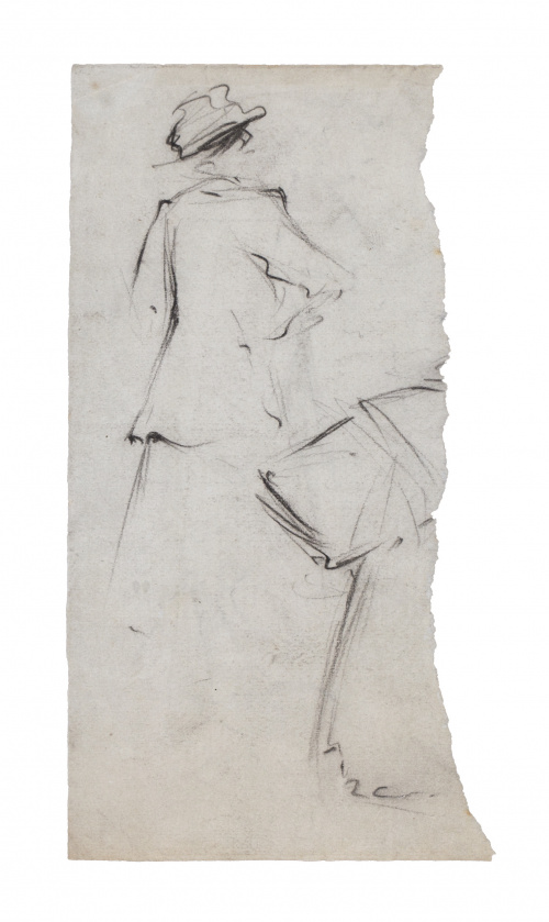 RAMÓN CASAS Y CARBÓ (Barcelona, 1866-1932)Pareja de estudio