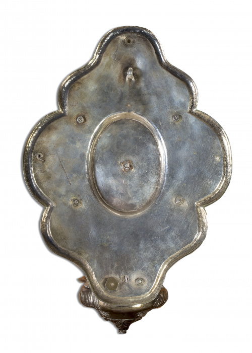 Benditera de plata dorada y plata en su color en filigrana.