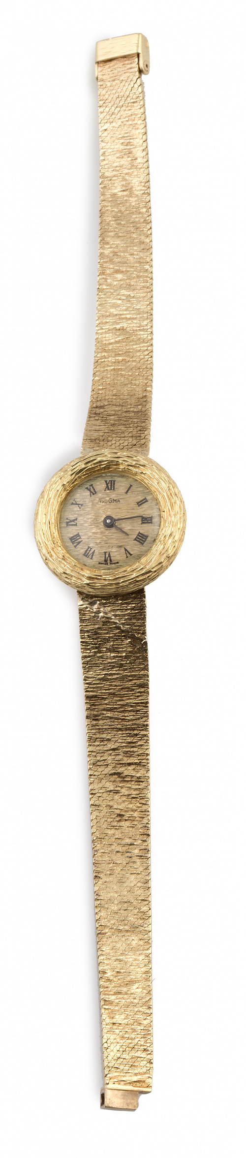 Reloj DOGMA años 60 en oro amarillo matizado de 18K