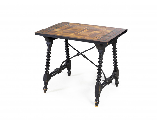 Bufete con fiadores de hierro siguiendo modelos del S. XVII