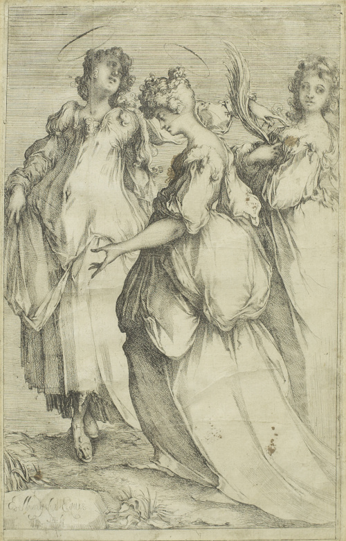 JACQUES BELLANGE (c. 1575-1616) Tres mujeres santas
