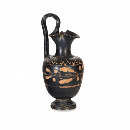 Enócoe arcilla cocida y pintada.Sur de Italia, S. IV D.C.