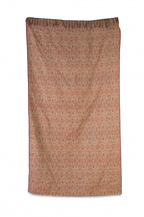 Chal en lana con motivos de “boteh”, India, S. XIX