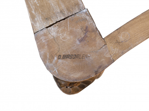 Mesa de comedor extensible estilo Luis XV en madera de haya