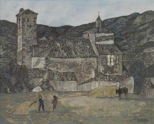 AGUSTÍN REDONDELA (Madrid, 1922 - 2015)Iglesia y era, 1979