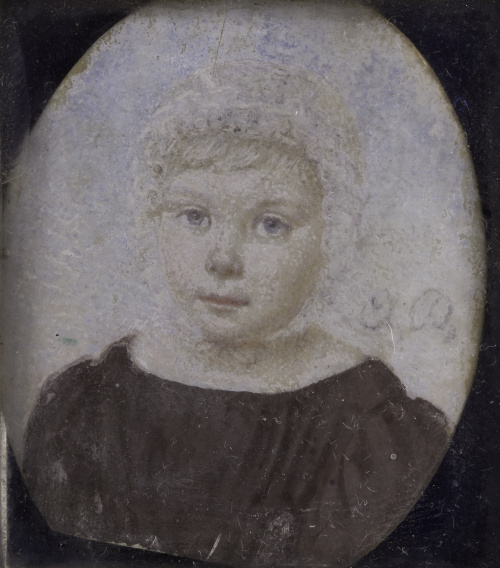 A.D (Escuela centroeuropea, siglo XIX)Retrato de niña