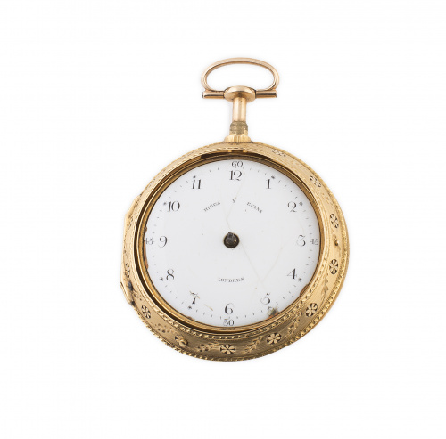 Reloj catalina Higgs y Evans de ff. S.XVIII en oro de 18K