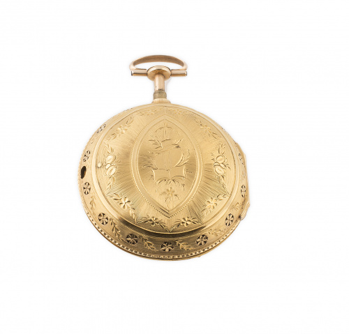 Reloj catalina Higgs y Evans de ff. S.XVIII en oro de 18K