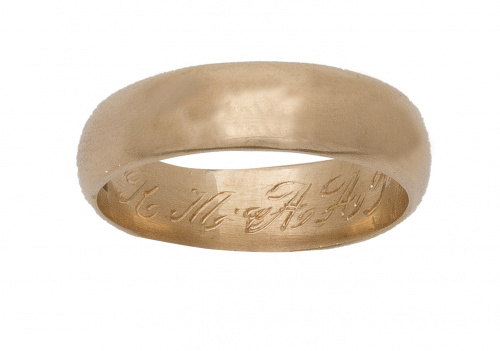 Sortija alianza en oro amarillo liso de 18K